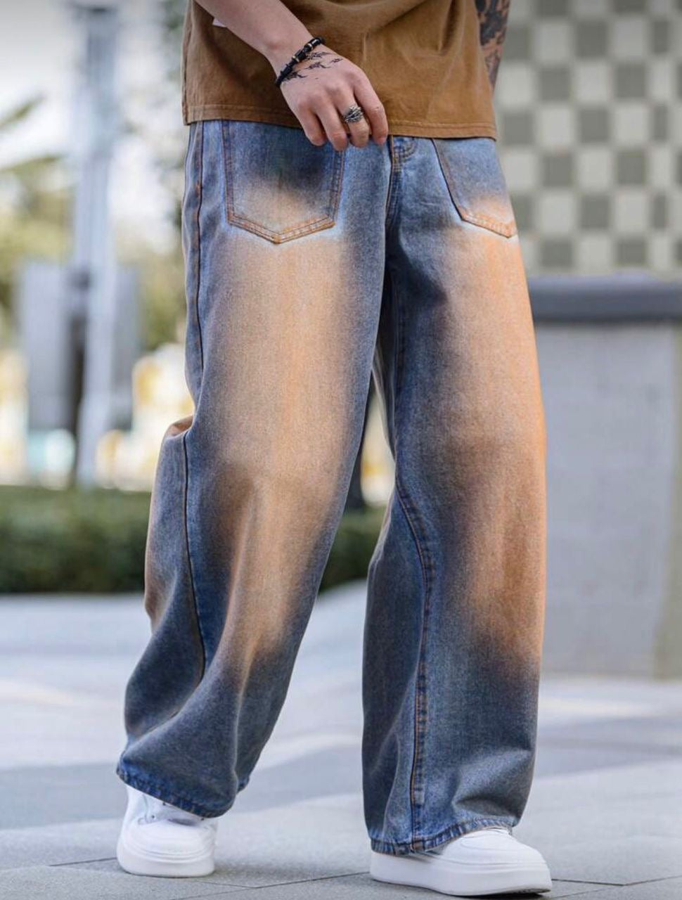 Pantalon Jeans Delavé Coupe Normale