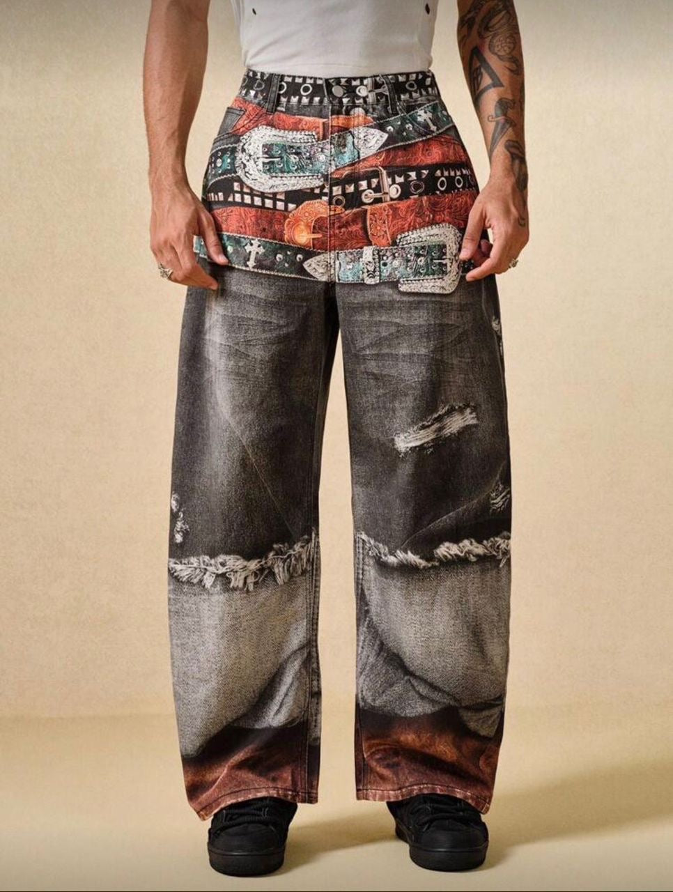 Pant avec motif imprimé