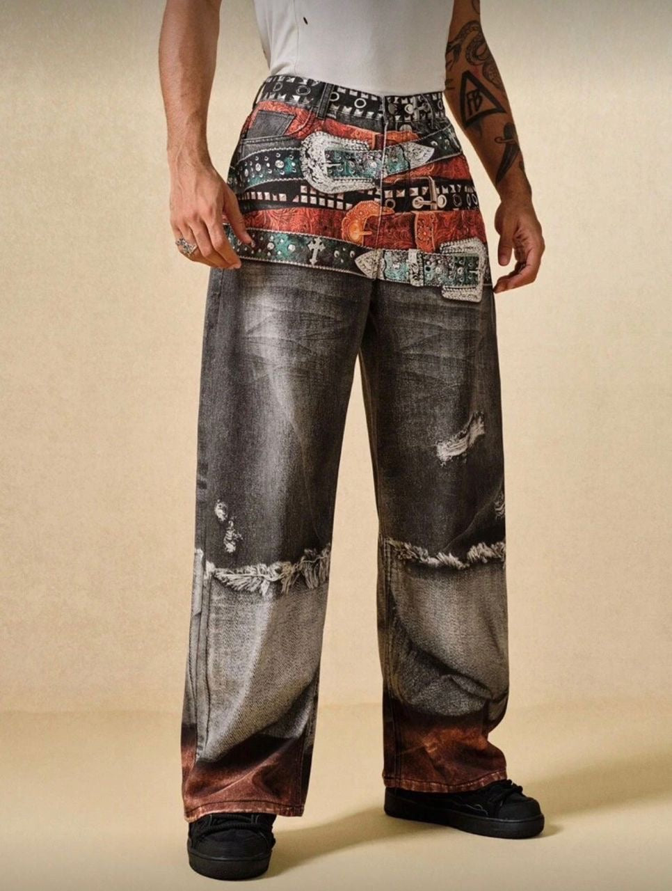Pant avec motif imprimé