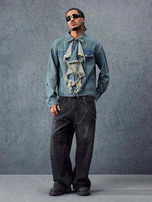 Veste En Jeans Style Gothique