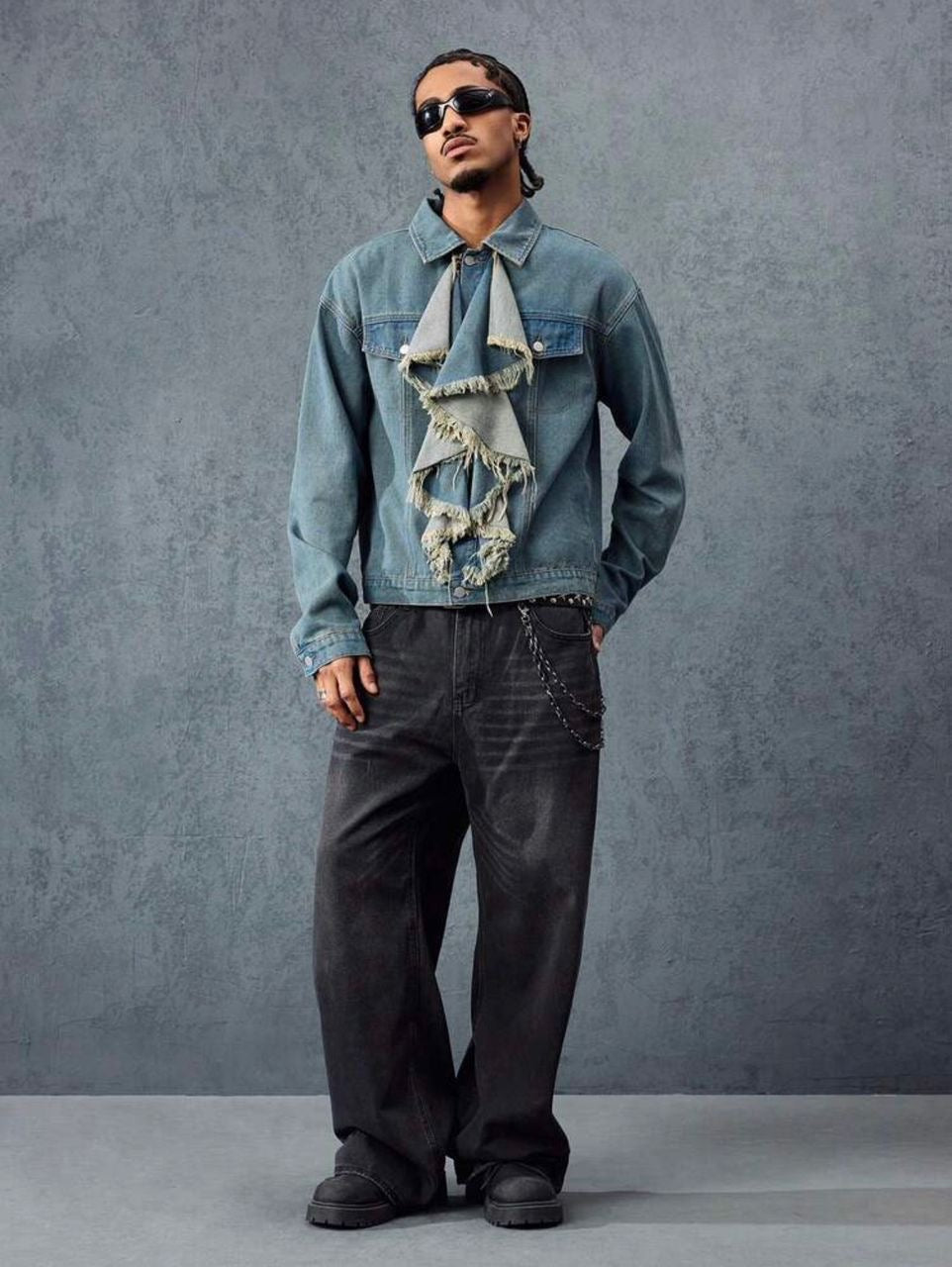 Veste En Jeans Style Gothique