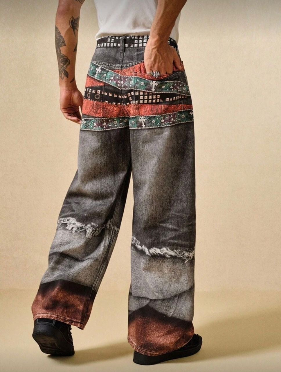 Pant avec motif imprimé
