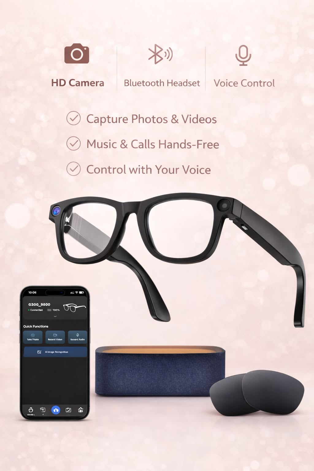 Lunettes intelligentes connectées